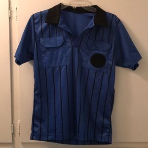 Blue Referee Top